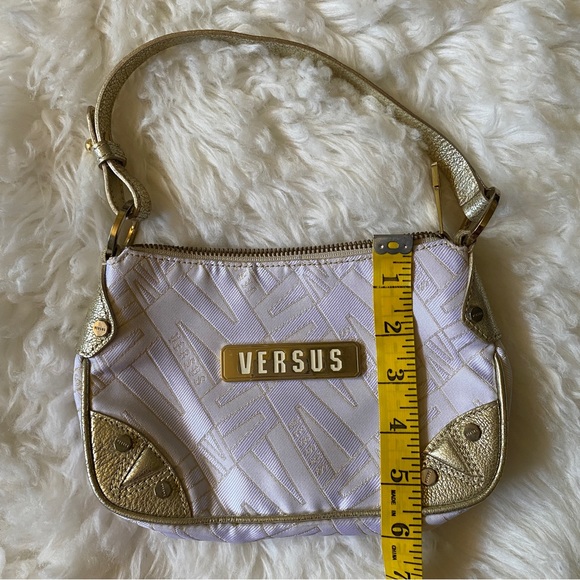 VERSUS WHITE GOLD MINI HANDBAG PURSE Y2K - Picture 14 of 14